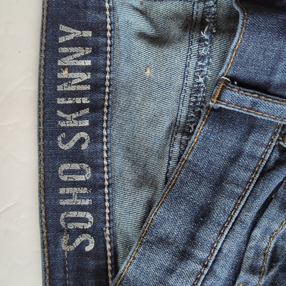DKNY Soho Skinny Distressed Jeans 4 Blue - Picture 4 of 16